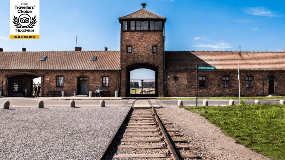 A picture of Auschwitz Birkenau, with Traveler's Choice Best of the Best award for MrShuttle